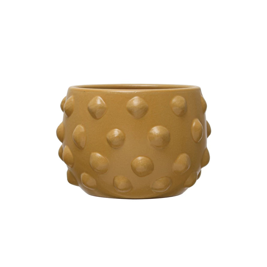 Goldenrod Dotted Pot