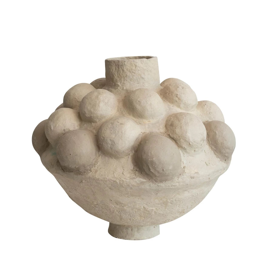 Handmade Paper Mache Bubble Vase