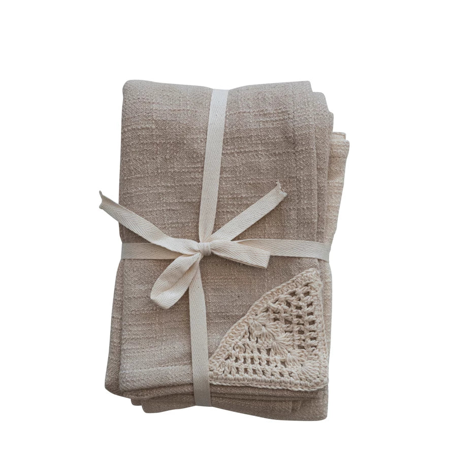 Decorative Lace Linen Napkins