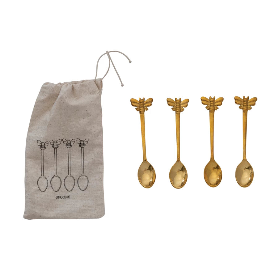 Golden Bee Tea Spoons