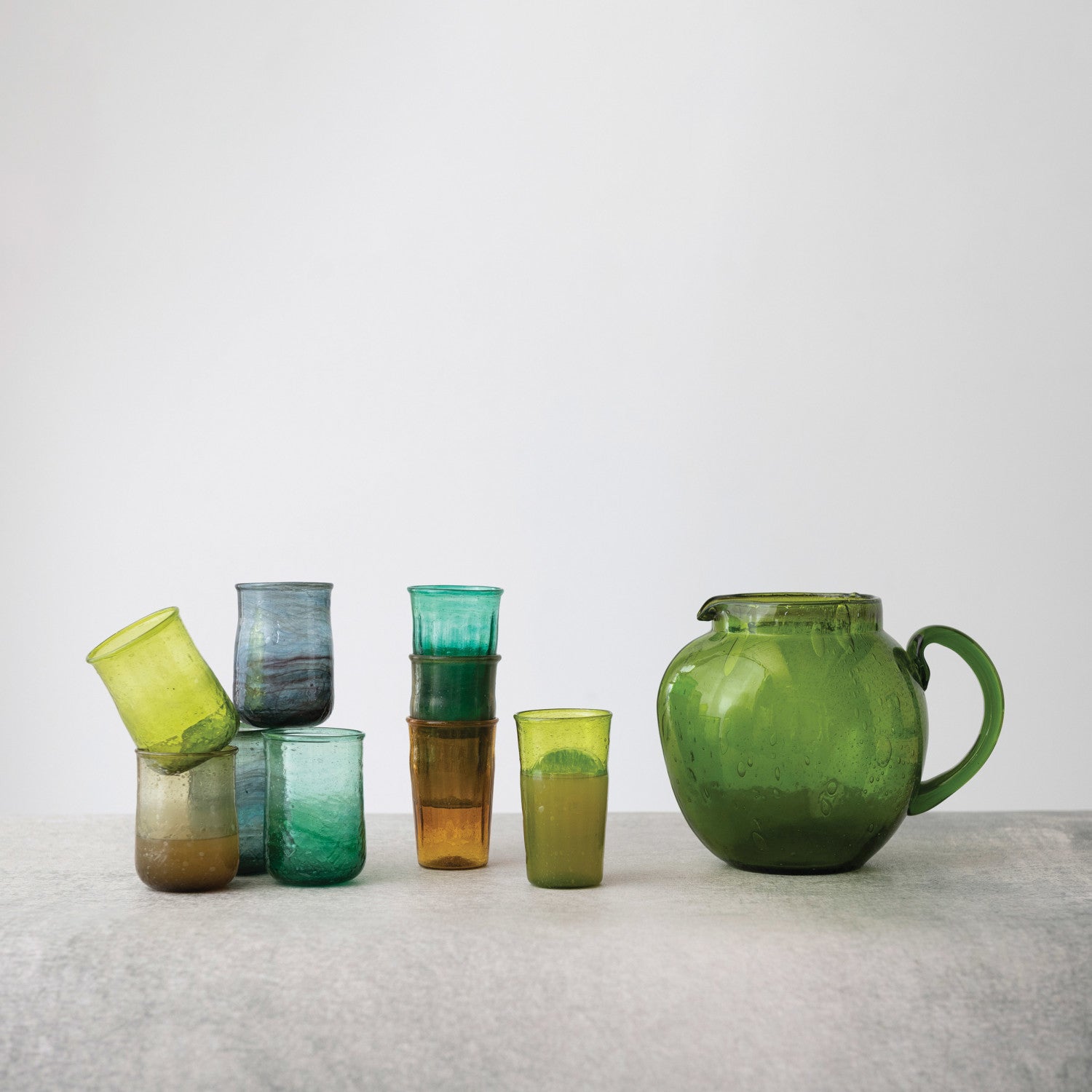 Summer Decor - Summer Party Glasses and Pitchers