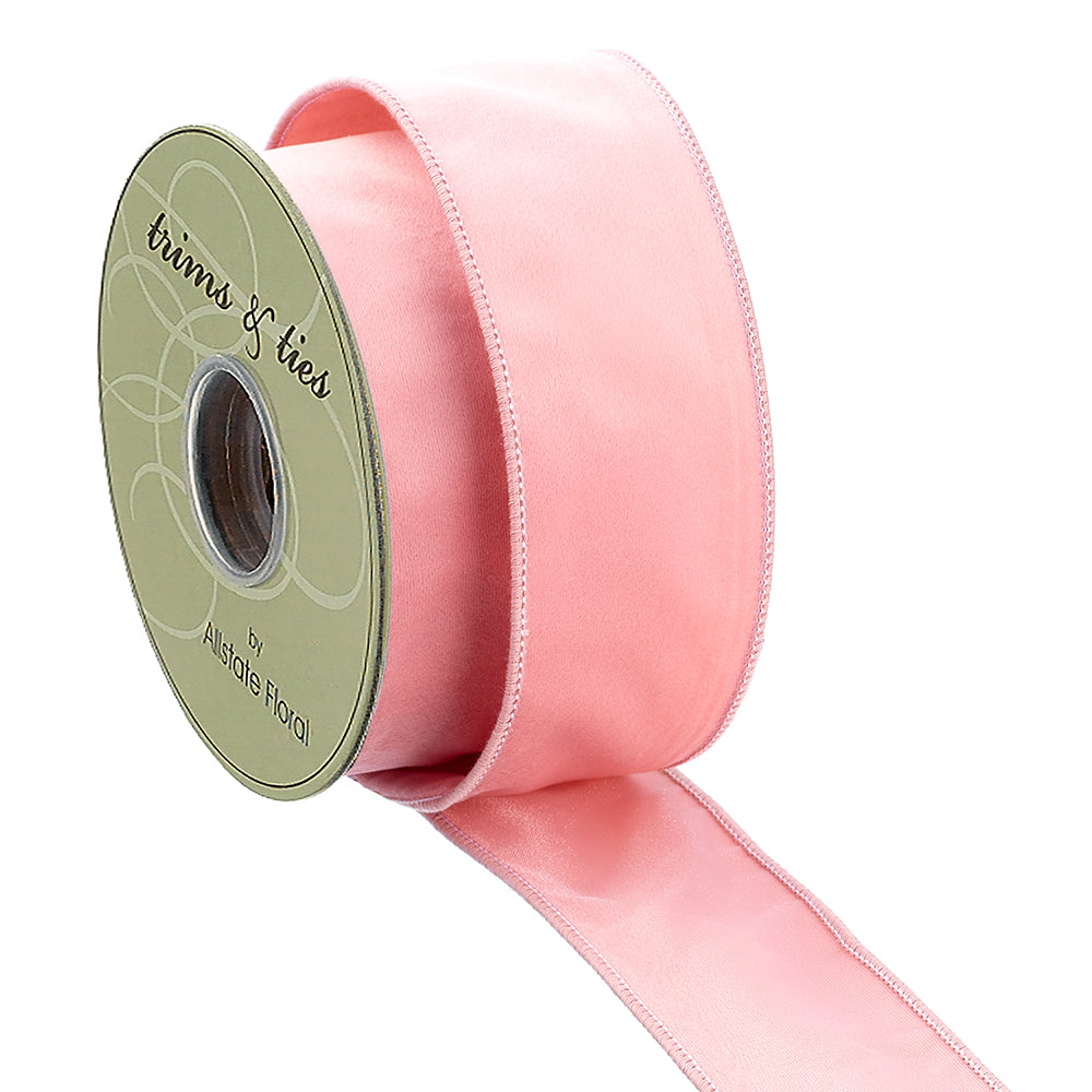 Velvet Ribbon in Petal Pink 2.5"