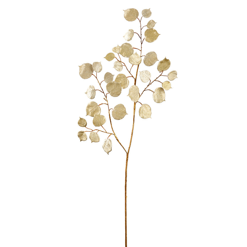 Gold Metallic Aspen Leaf