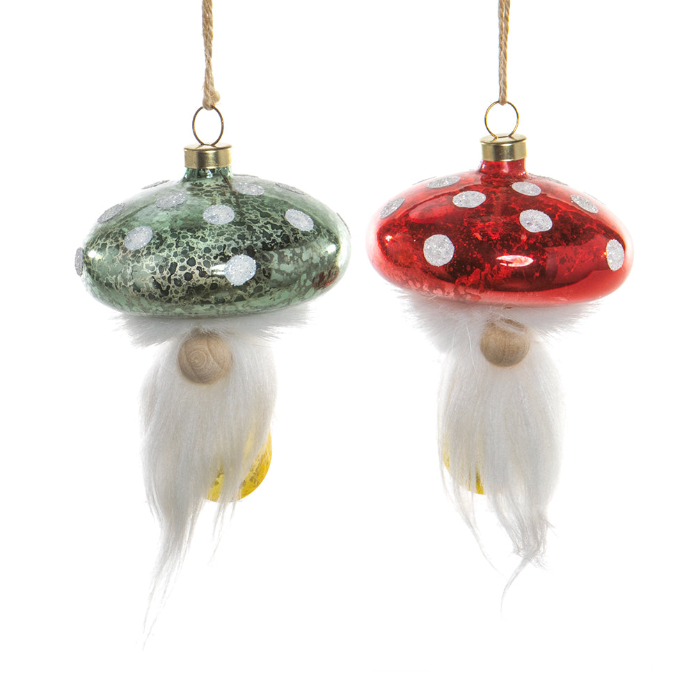 Mushroom Gnome Ornament
