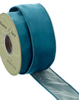 Velvet Ribbon in Teal 2.5"