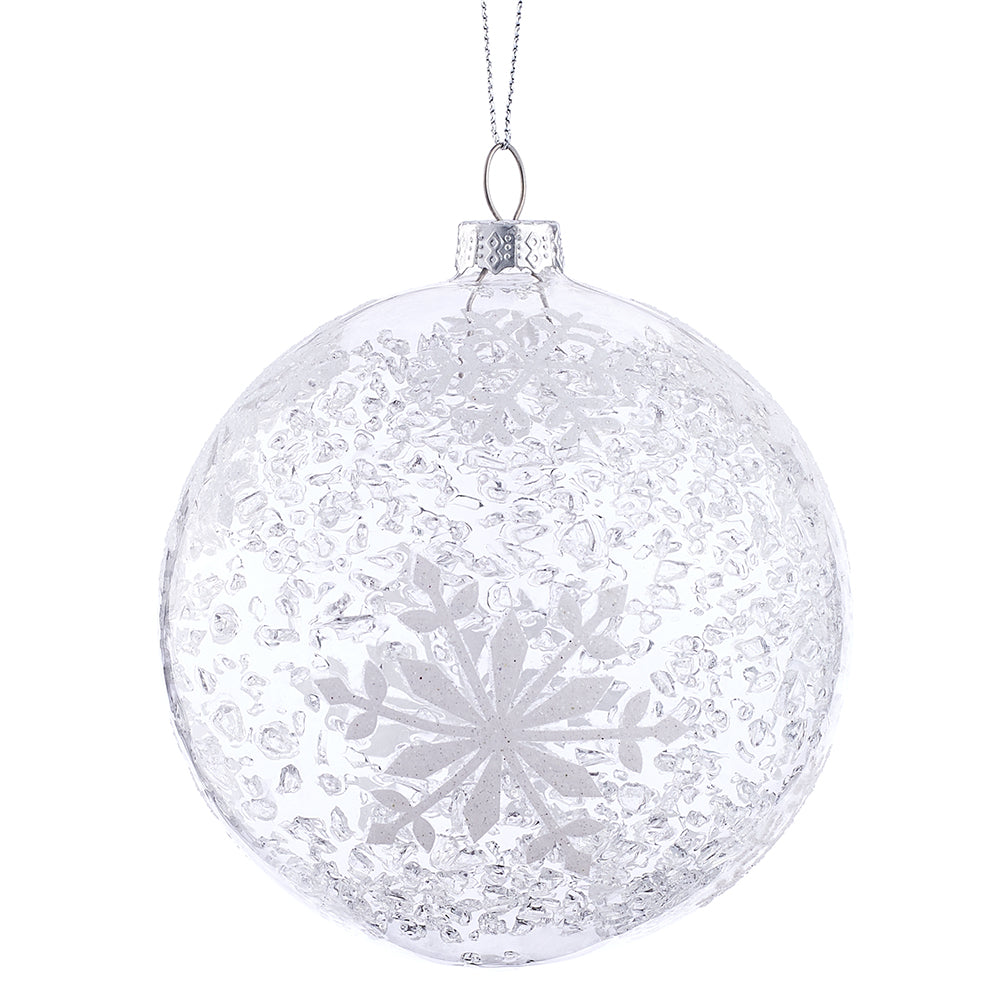 Glitter Snowflake Ornament 4'