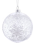 Glitter Snowflake Ornament 4'