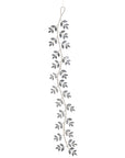 Silver Rhinestone Leaf Ornament 32"