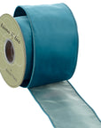 Velvet Ribbon in Teal 4"