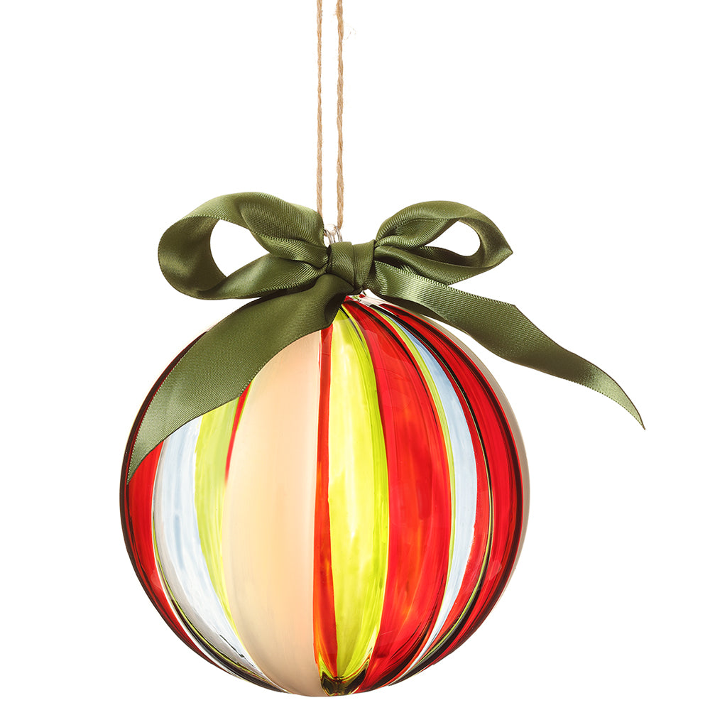 Multicolored Ribbon Ornament 4.75"