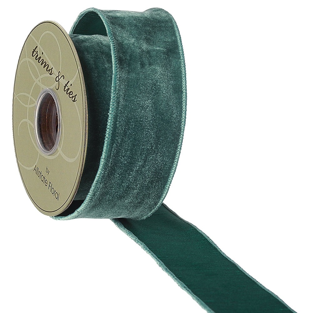 Velvet Ribbon in Forest Green