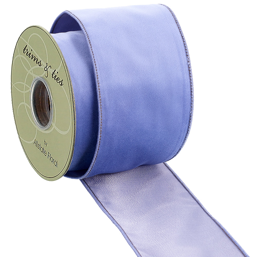 Velvet Ribbon in Delphinium Blue 4"