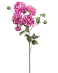 Bright Pink Dahlia Spray Light Velvet