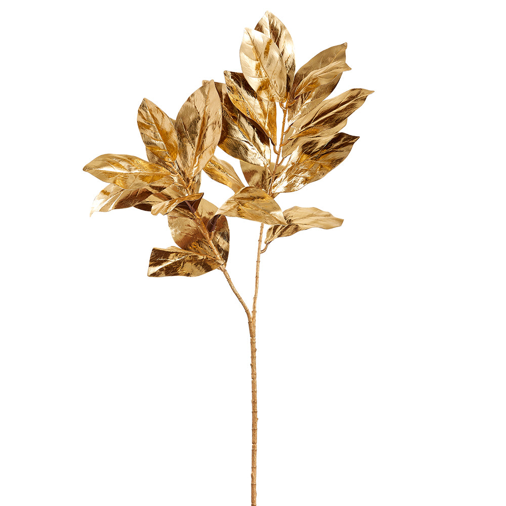 Gold Magnolia Leaf Spray