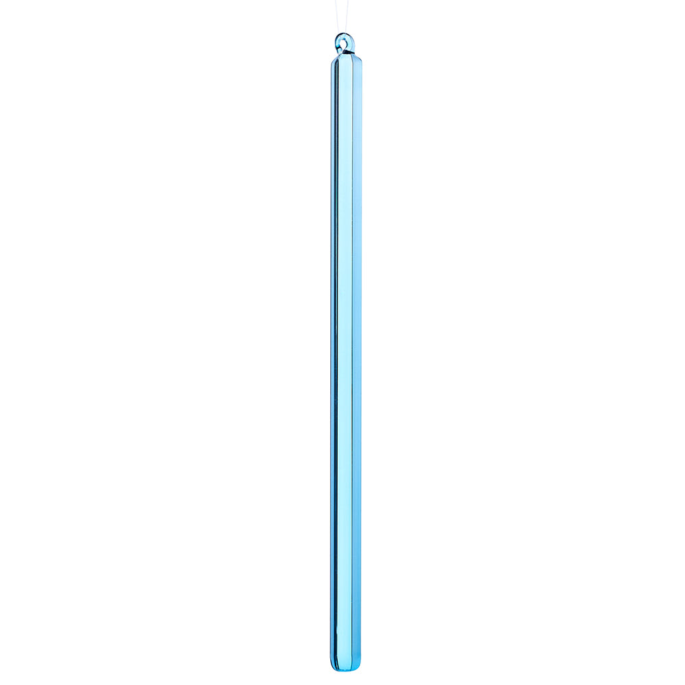 Modern Blue Glass Icicle Ornament 12"