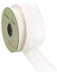 Velvet Ribbon in Warm Off White 2.5"