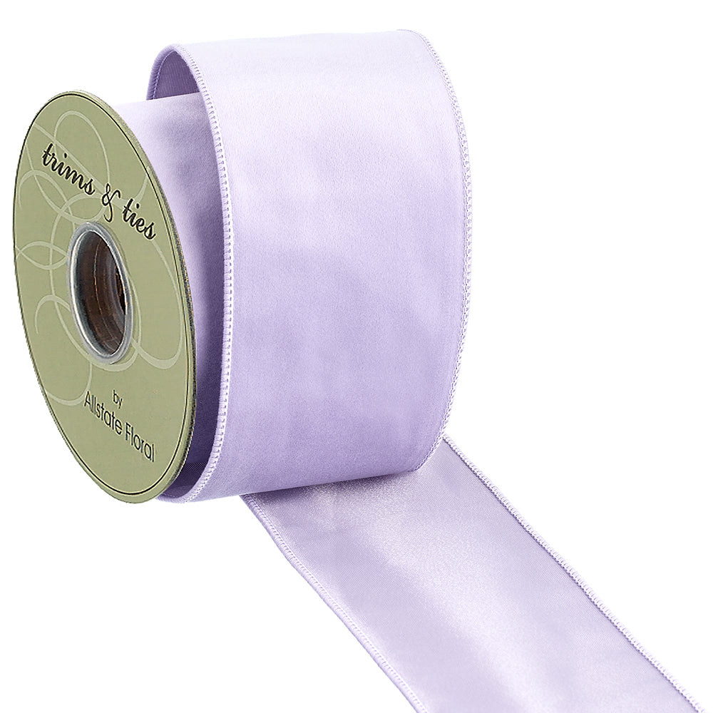 Velvet Ribbon in Lavender 4"