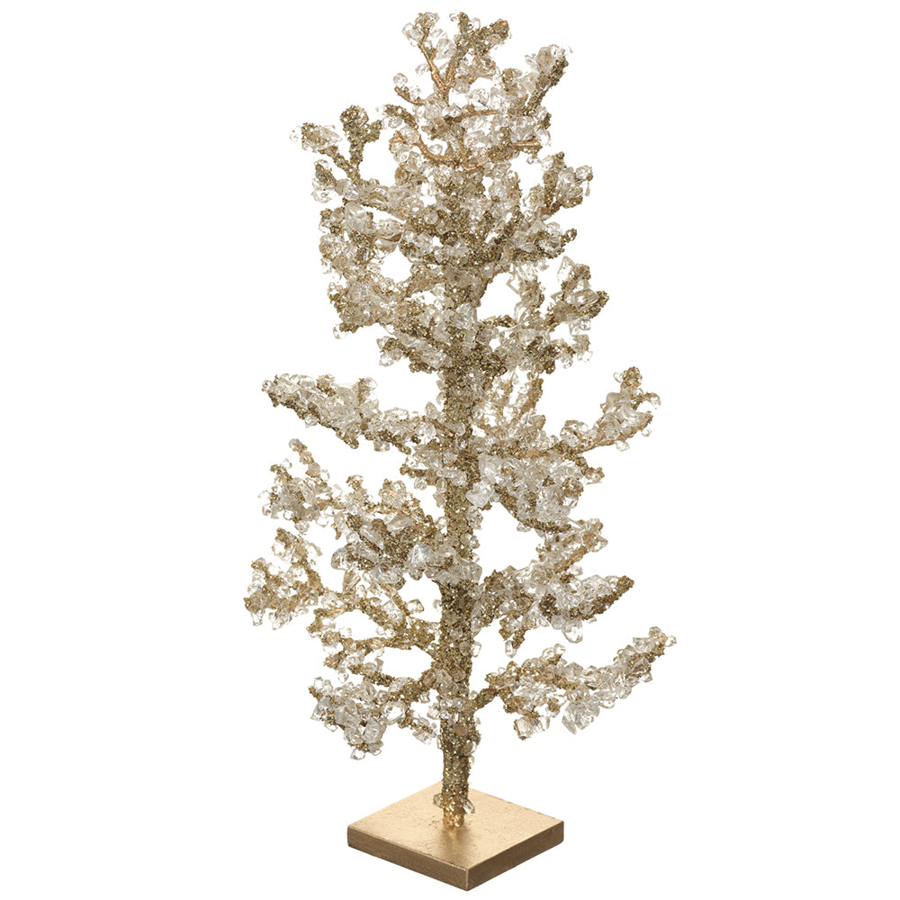 Beaded Mini Holiday Tree 16"