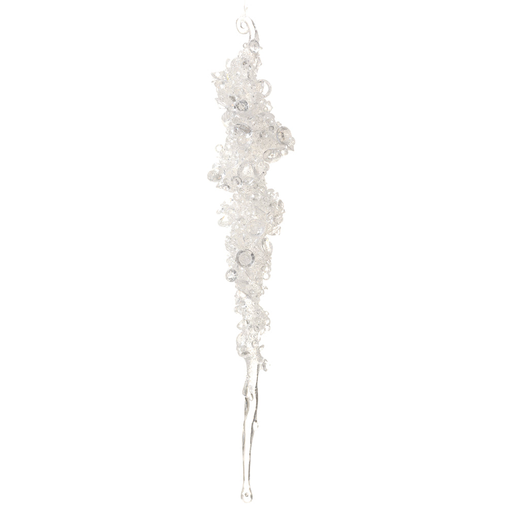 Beaded Icicle Ornament 10"
