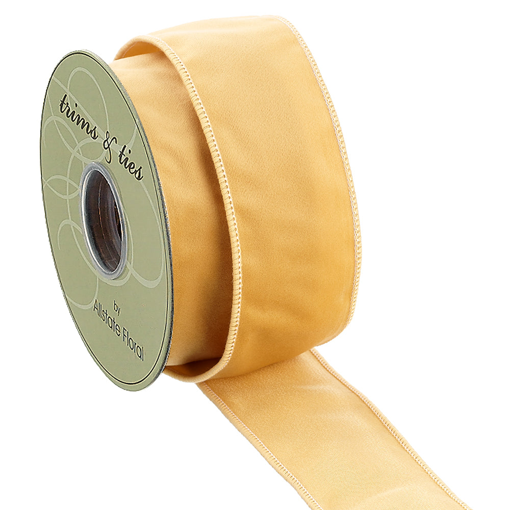Velvet Ribbon in Golden Yellow