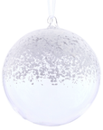 Snowy Glass Ornament 8"