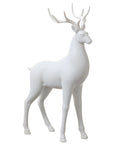 Standing White Reindeer 14"
