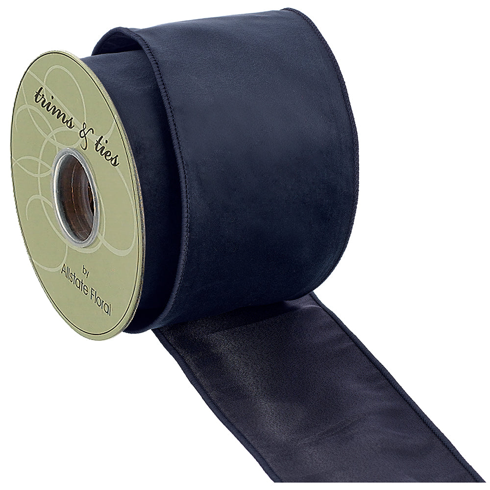 Velvet Ribbon in Navy Blue