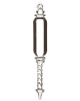 Glass Crystal Drop Ornament 6.75"
