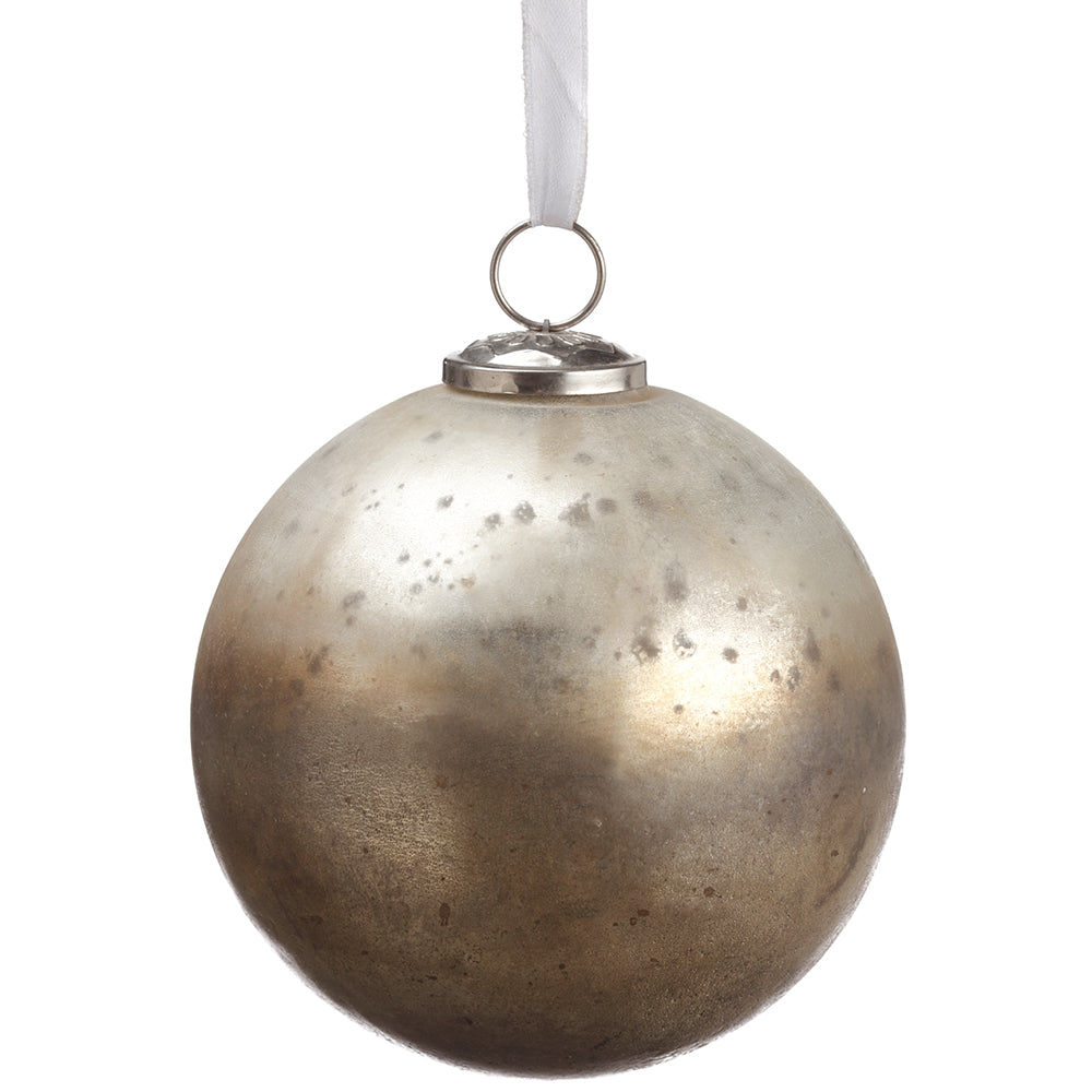 Glass Ball Ornament in Ombre Metallic