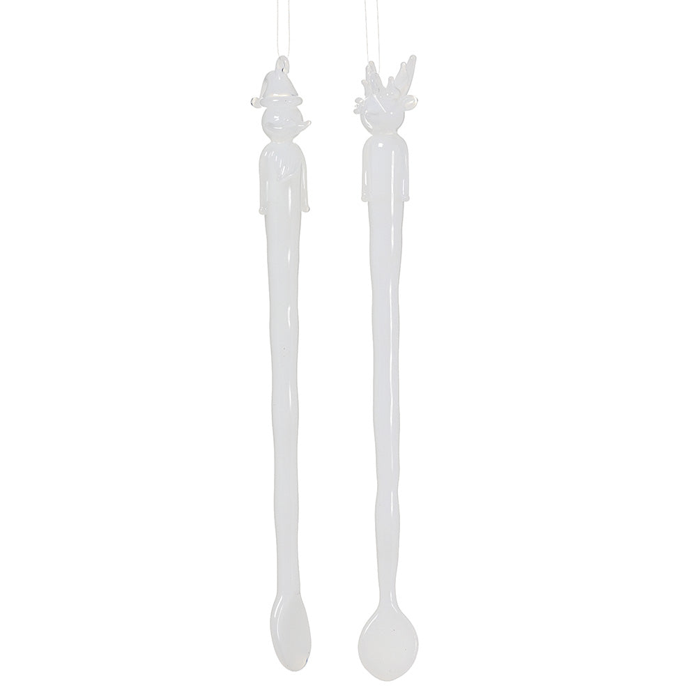 Snowman and Reindeer Icicle Ornaments