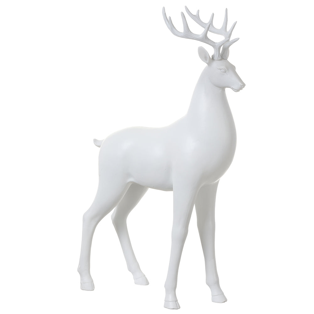 Standing White Reindeer 23.25"