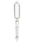 Glass Crystal Drop Ornament 6.5"