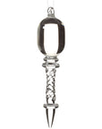 Glass Crystal Drop Ornament 5"
