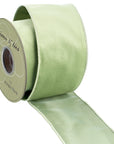 Velvet Ribbon in Light Green 4"