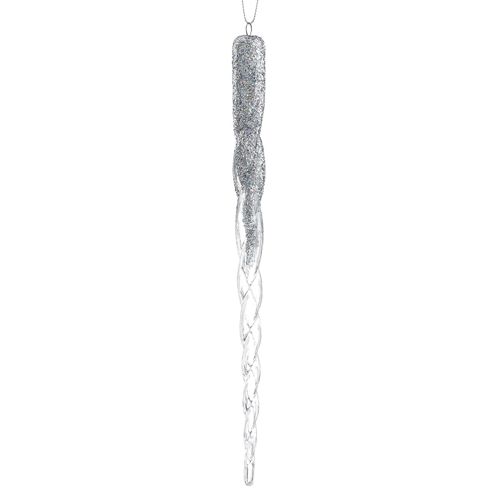 Silver Icicle Ornament