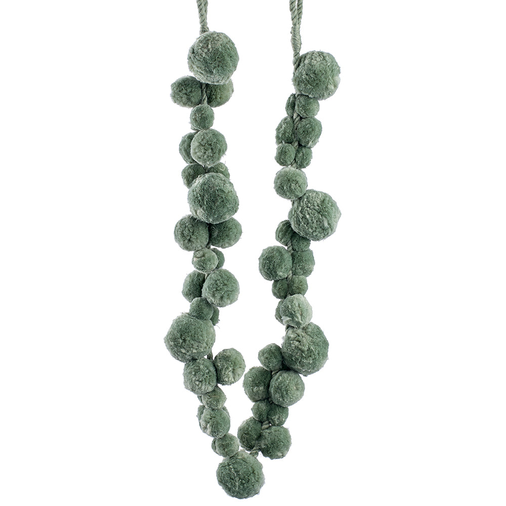 Soft Pom Pom Garlands Green