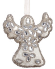 Shiny Embroidered Fabric Ornaments Angel 6"