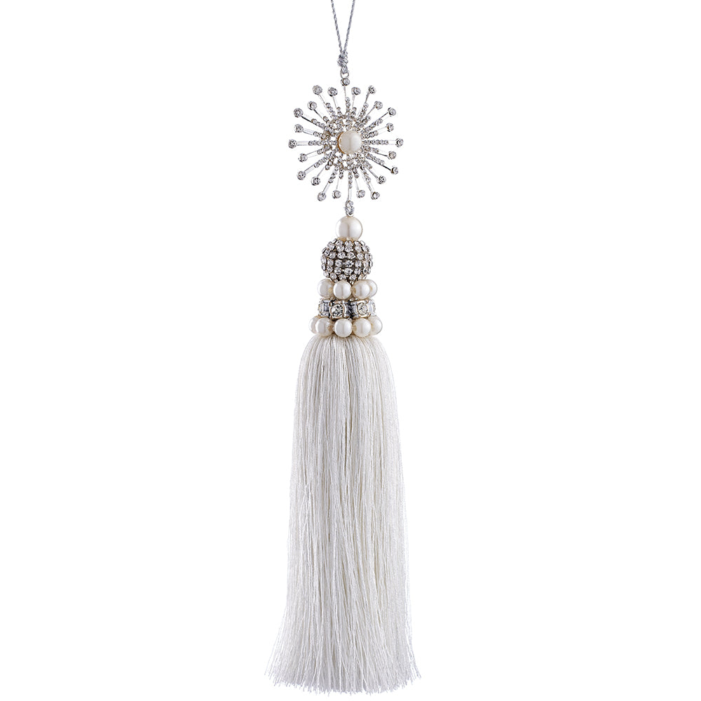Jeweled Starburst Tassel Ornament