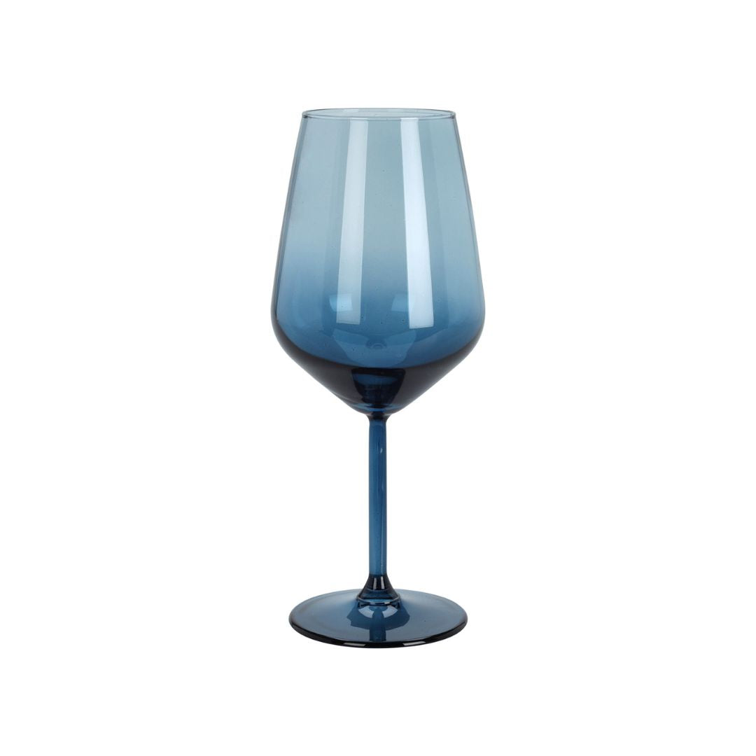 Ombre Blue Wine Glass