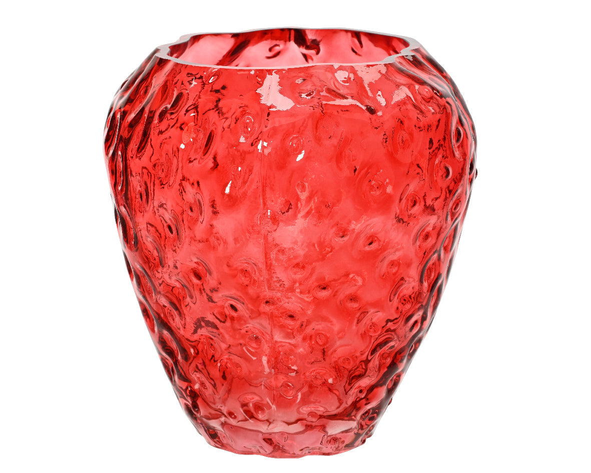 Strawberry Vase - Red