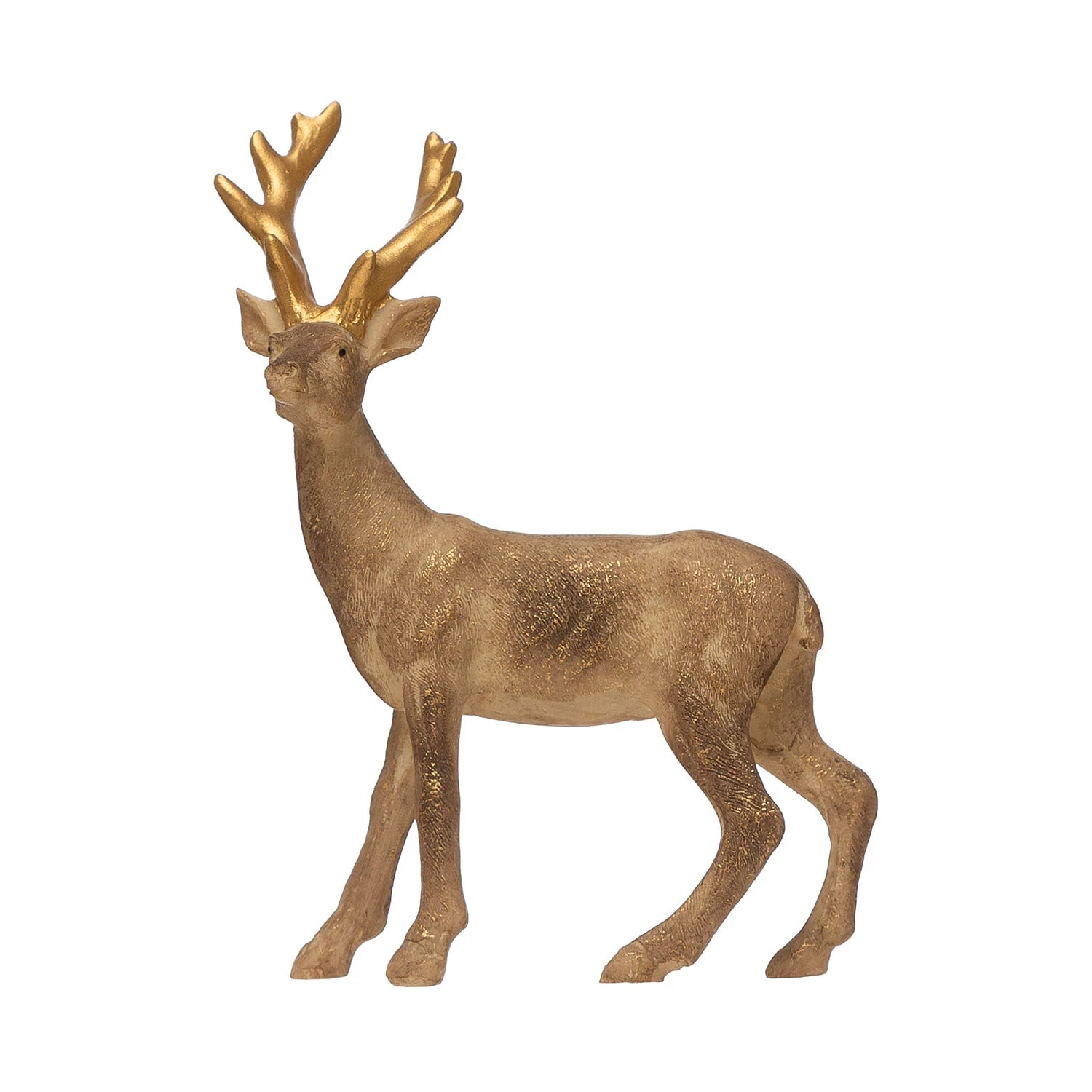 Standing Deer in Burnished Gold