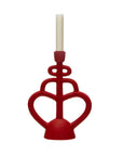 Matte Red Decorative Candle Holders