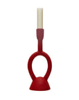 Matte Red Taper Holder