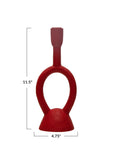 Matte Red Taper Holder