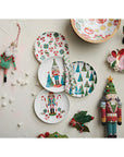 Holiday Tree and Nutcracker Salad Plates