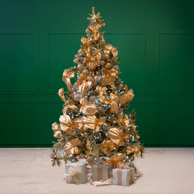 christmas tree themes - gold christmas tree decorations