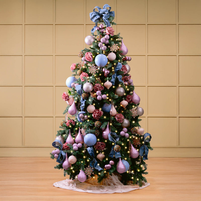 christmas tree themes - purple christmas decorations