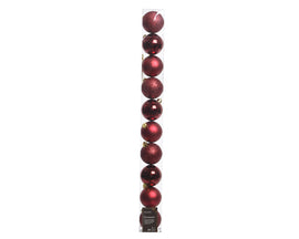 Beaded Ornament in Wide Range of Colors Oxblood Red