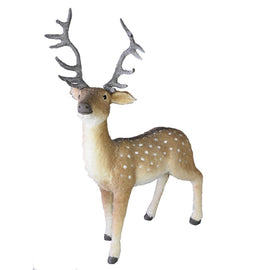Frosted Reindeer Figurine Medium Standing