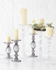 Slender Glass Candle Holder Set